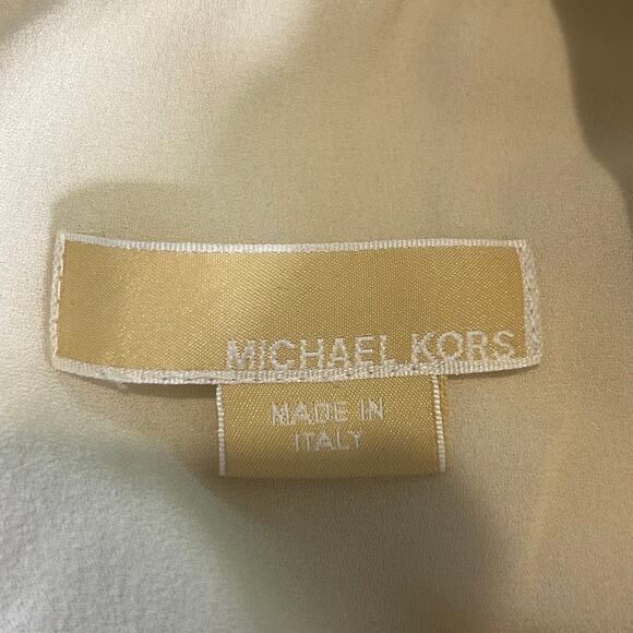 Michael Kors Dress Size 4 Vintage Classic Timeless Wool Blend Cream Black - Picture 6 of 8